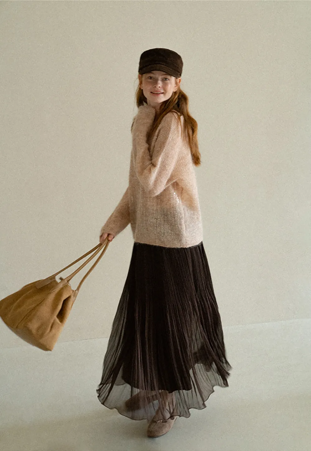 Sequined Sheer Knit Sweater