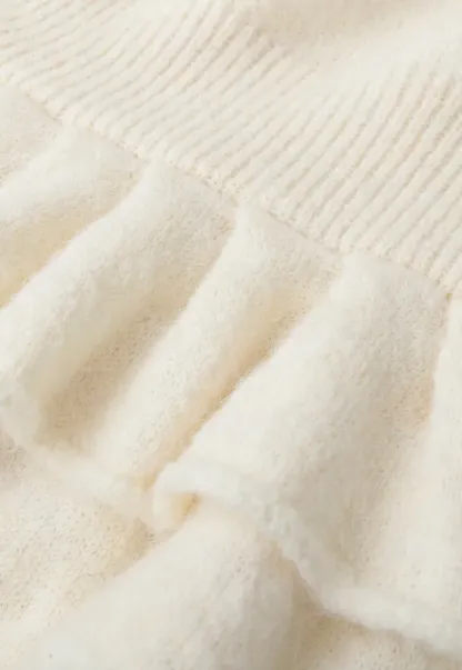 Off Shoulder Asymmetrical Layered Knit Sweater