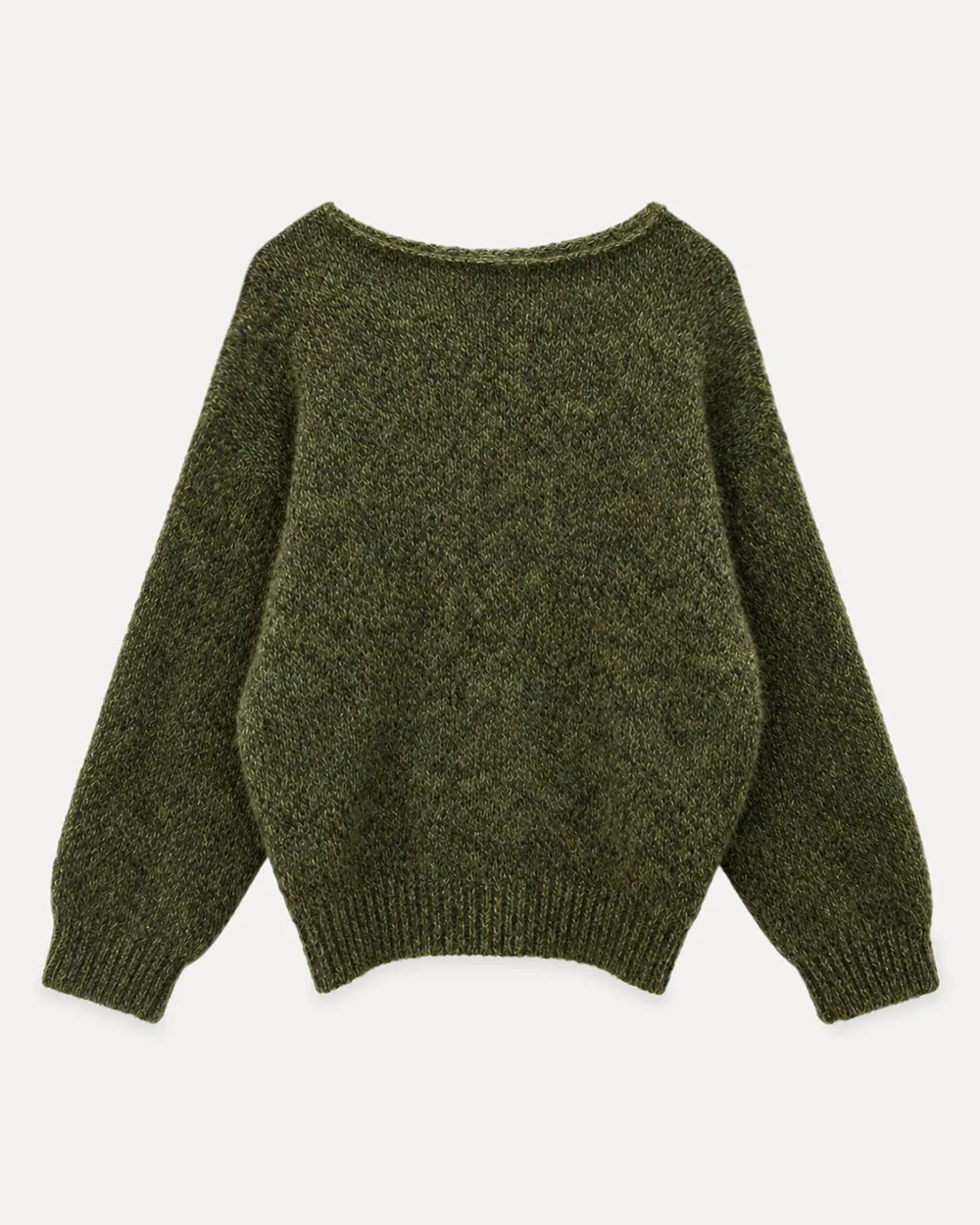 Asymmetrical Buttoned Cowl Neck Oversized Knit Sweater