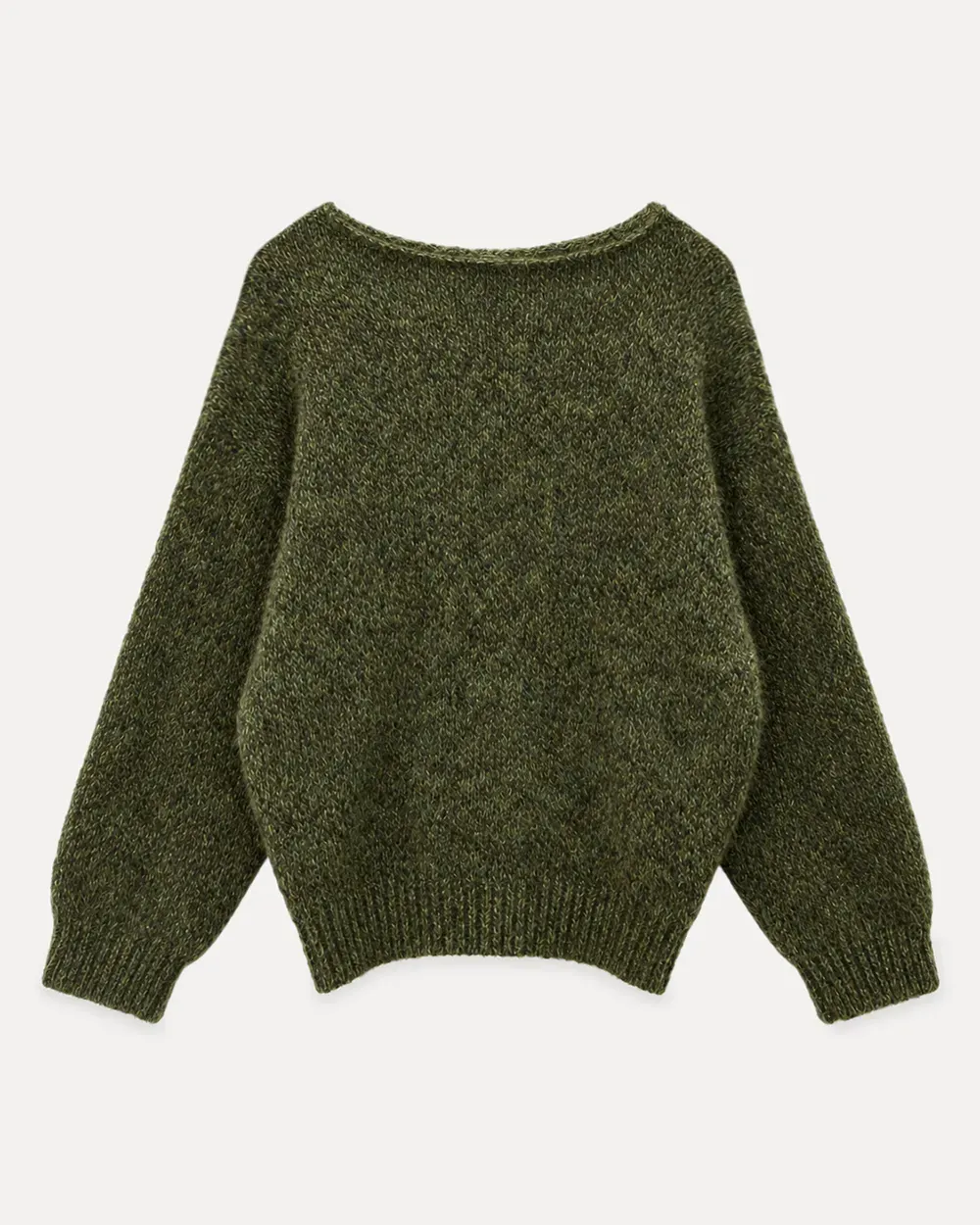 Asymmetrical Buttoned Cowl Neck Oversized Knit Sweater