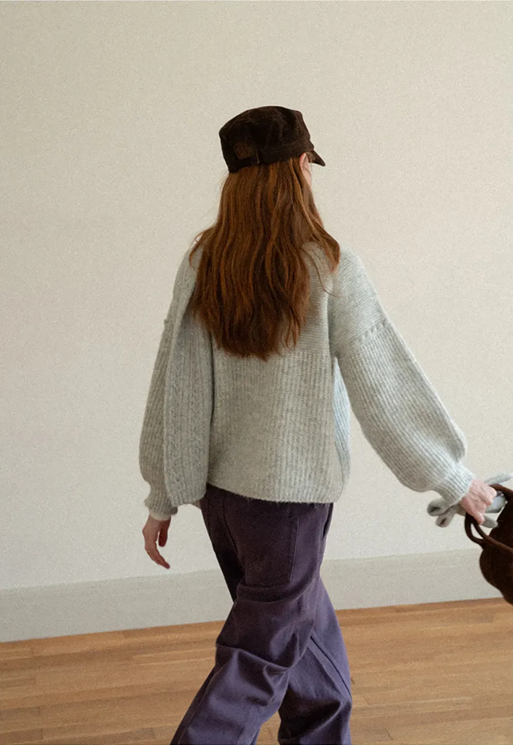 Ribbed Knit Button Front Cardigan Sweater