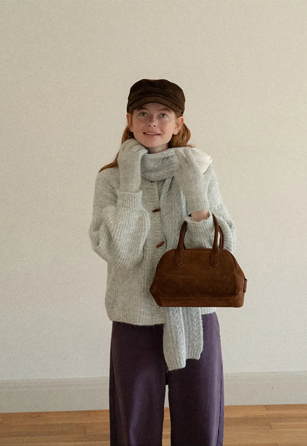 Ribbed Knit Button Front Cardigan Sweater
