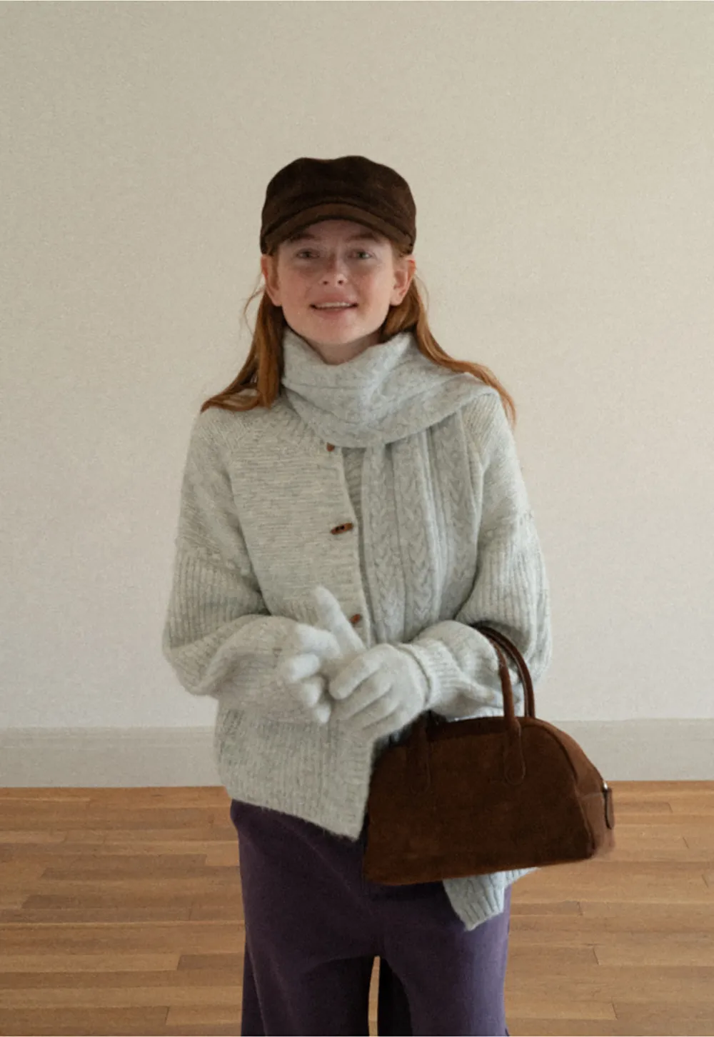 Ribbed Knit Button Front Cardigan Sweater