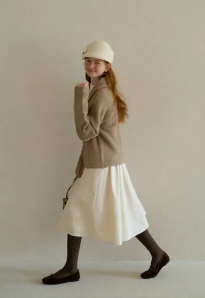 Ribbed Knit Shawl Collar Sweater