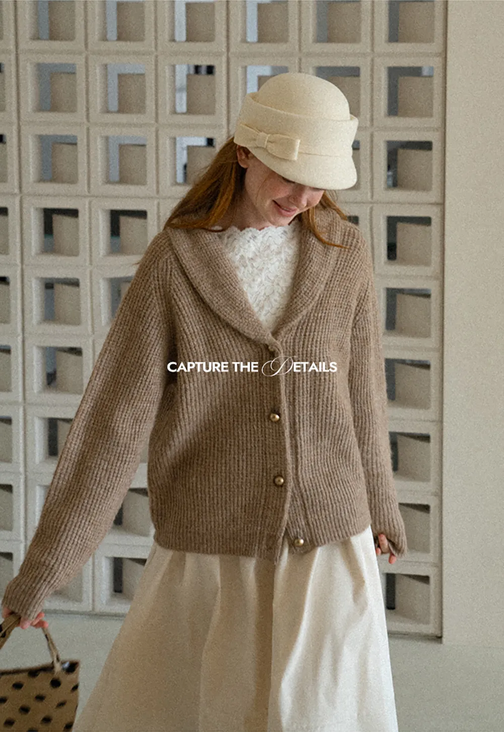 Ribbed Knit Shawl Collar Sweater