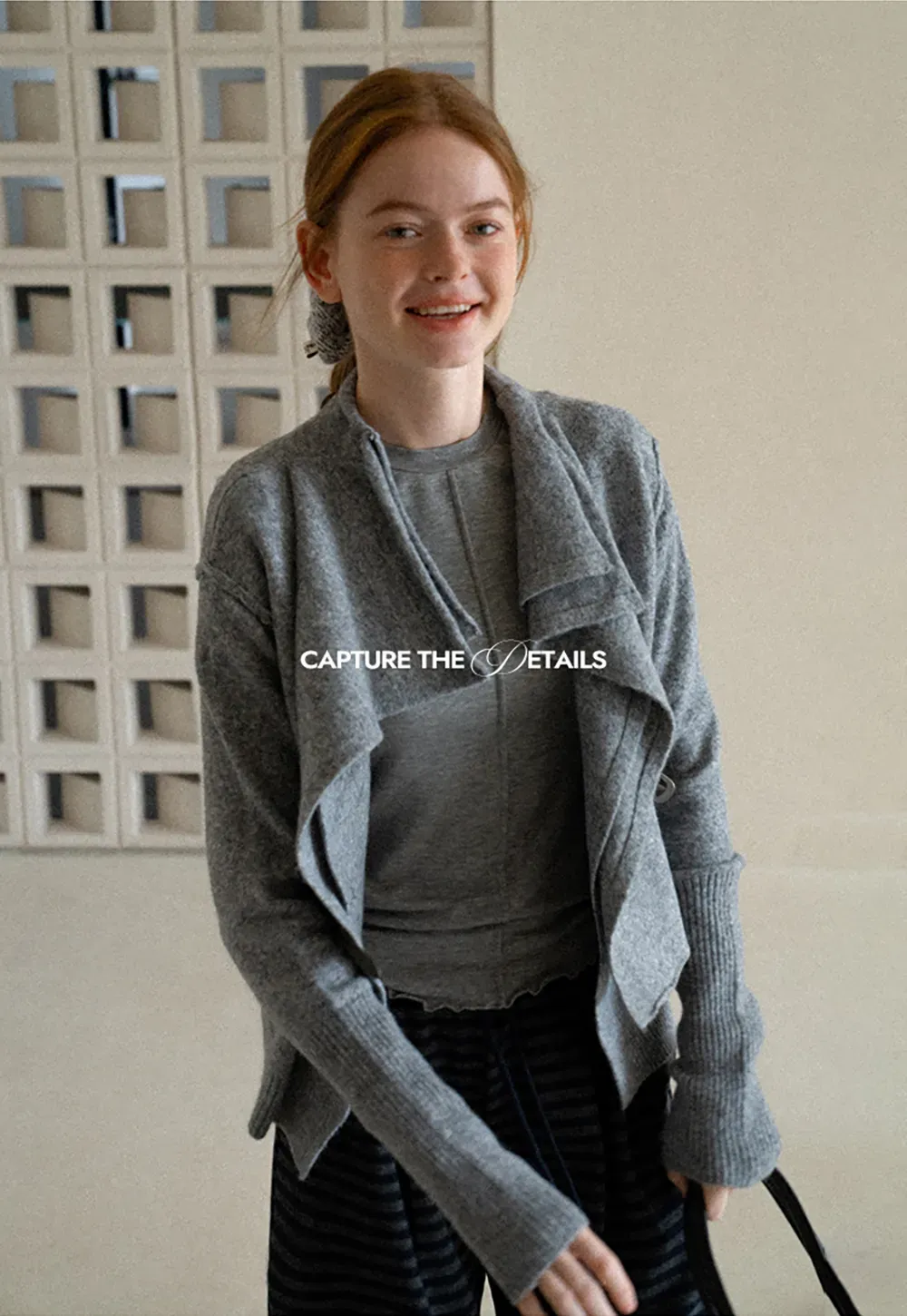 Asymmetrical Wrap Front Ribbed Knit Sweater