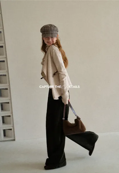 Asymmetrical Wrap Front Ribbed Knit Sweater
