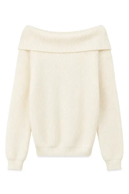 V Neck Wrap Front Knit Sweater