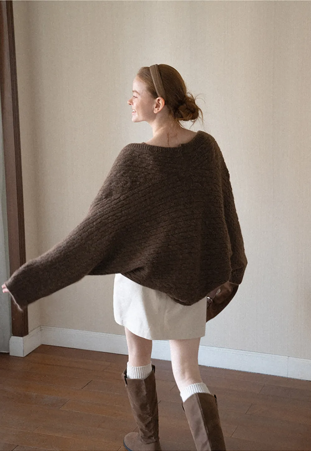 Cable Knit Oversized Cardigan Sweater