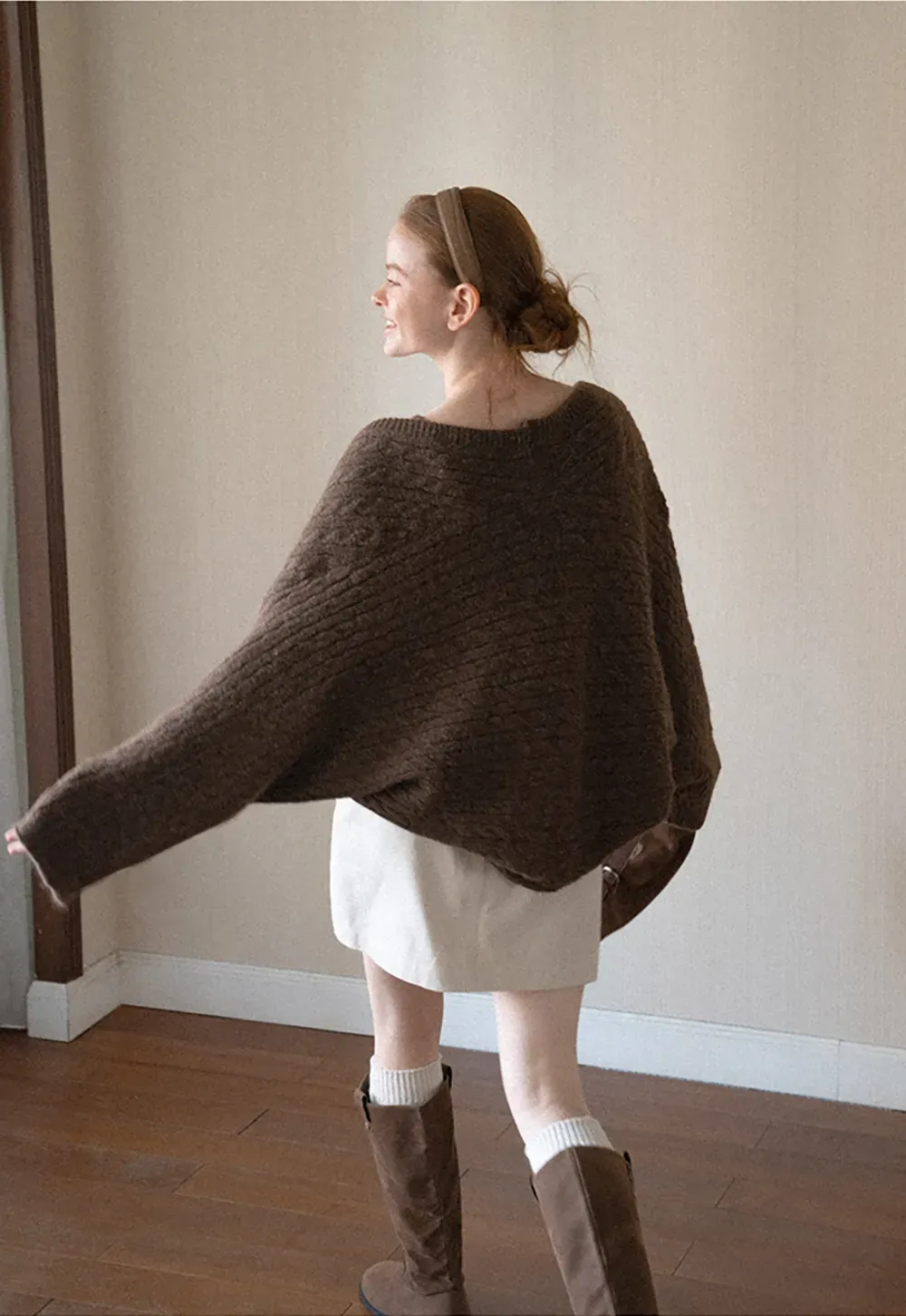Cable Knit Oversized Cardigan Sweater