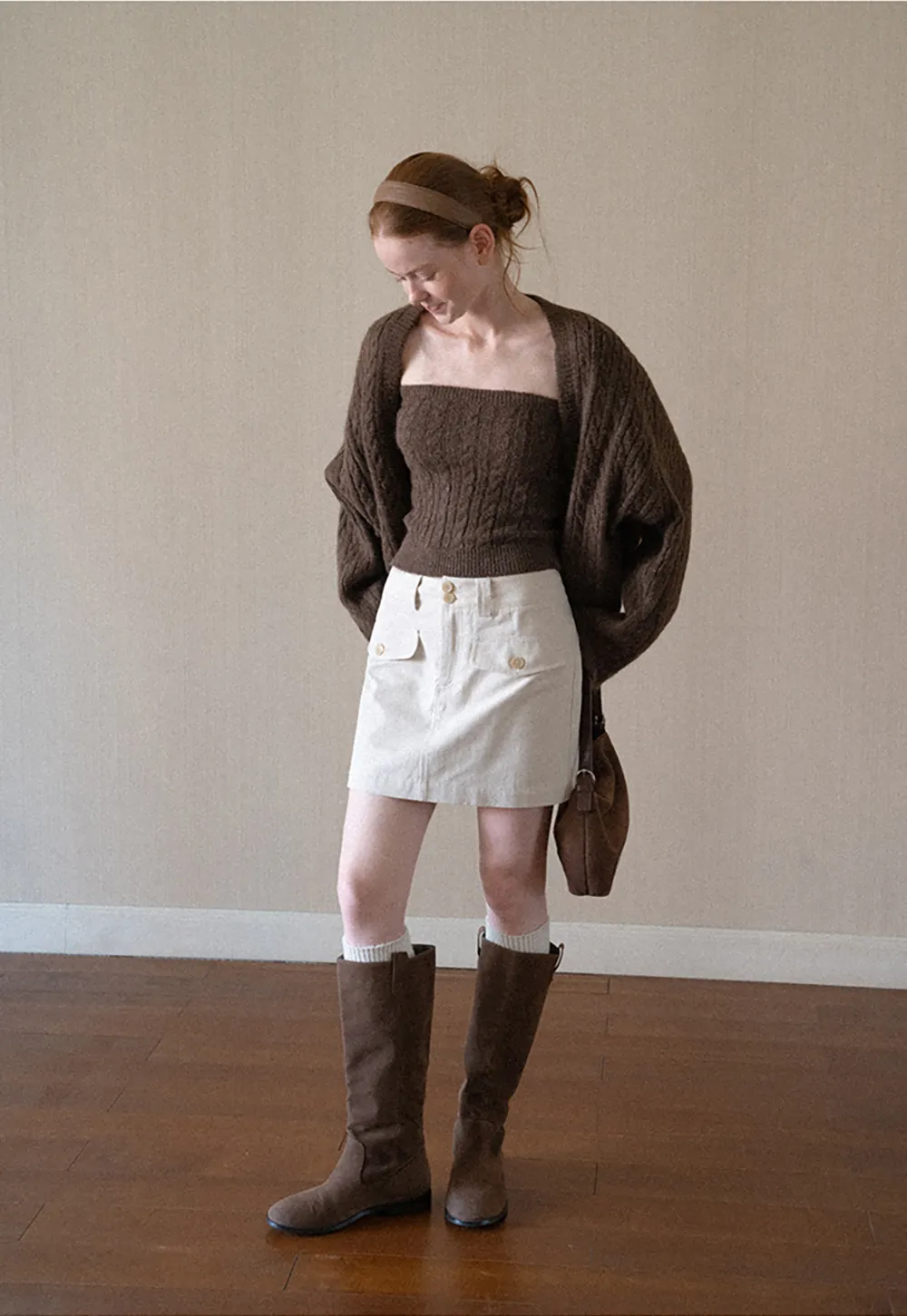 Cable Knit Oversized Cardigan Sweater