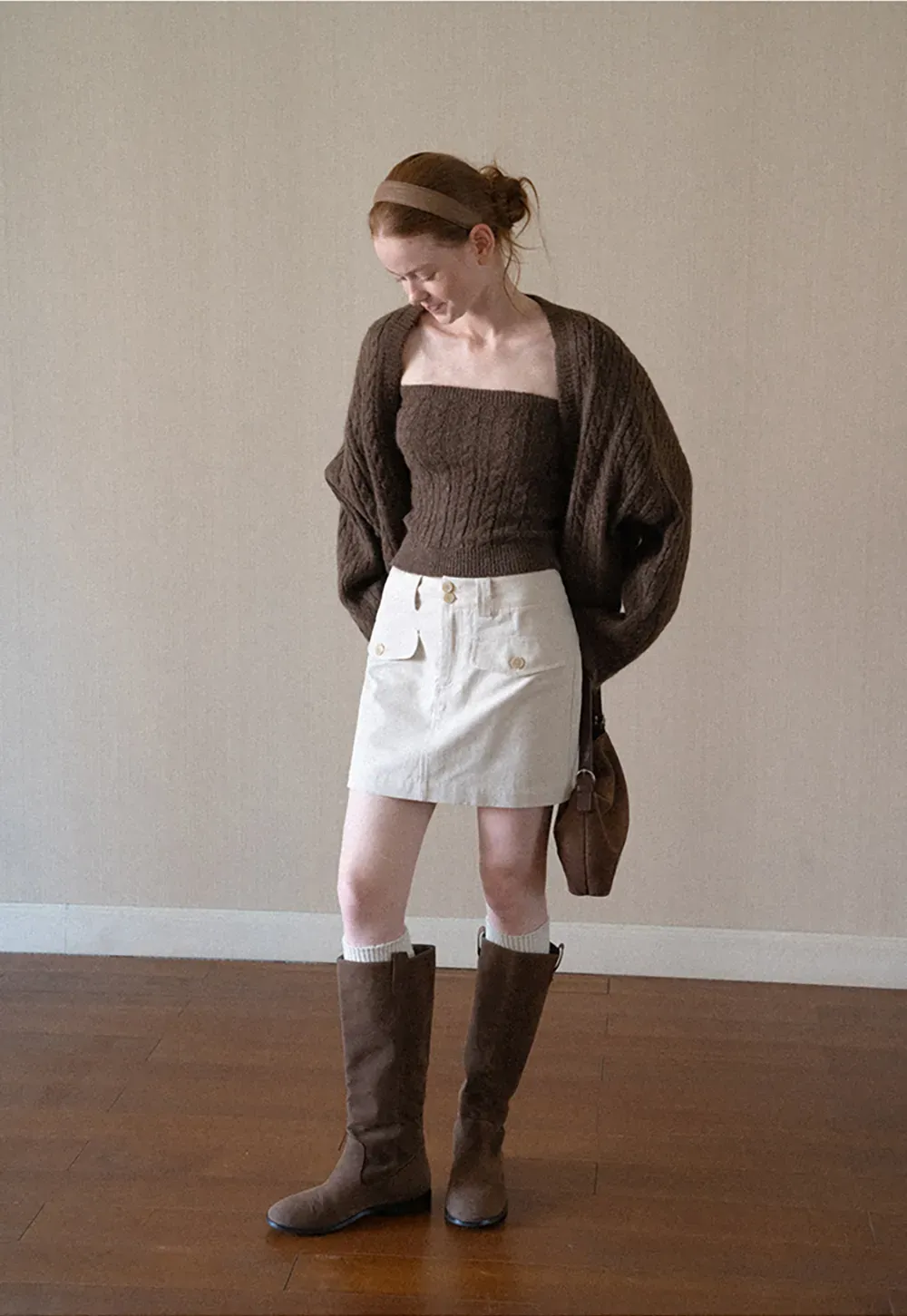 Cable Knit Oversized Cardigan Sweater