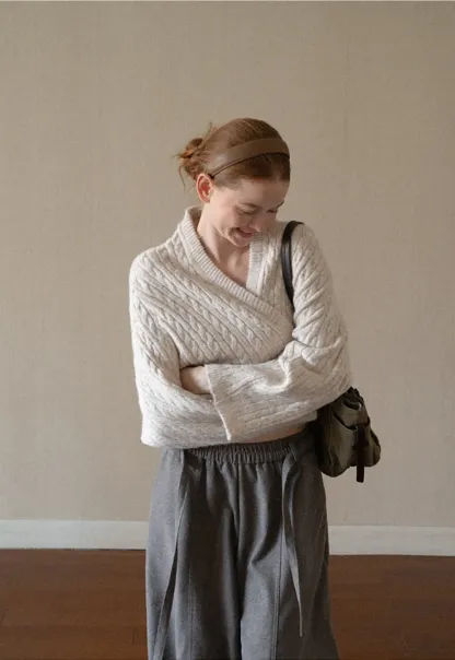 Cable Knit Oversized Cardigan Sweater