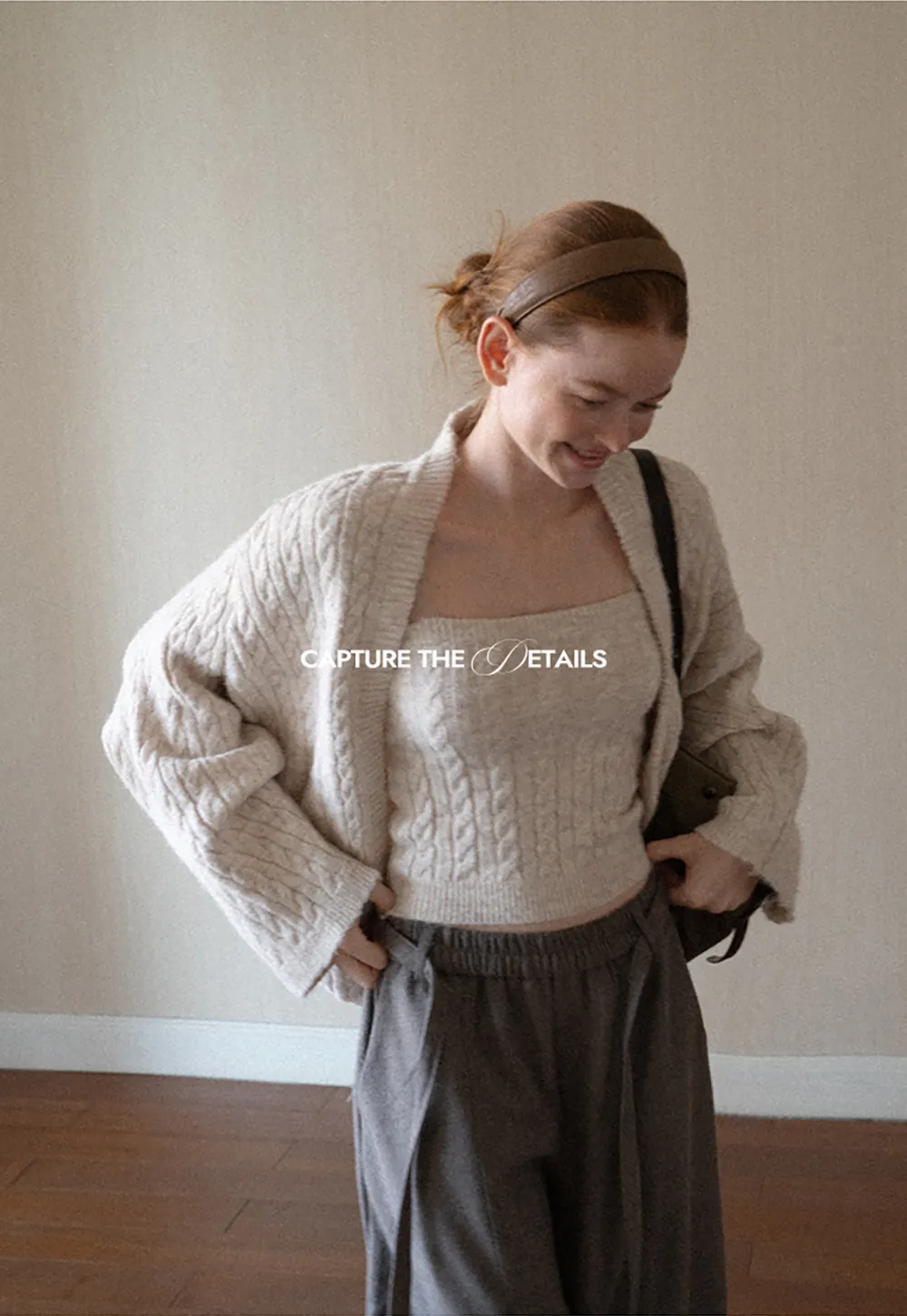 Cable Knit Oversized Cardigan Sweater