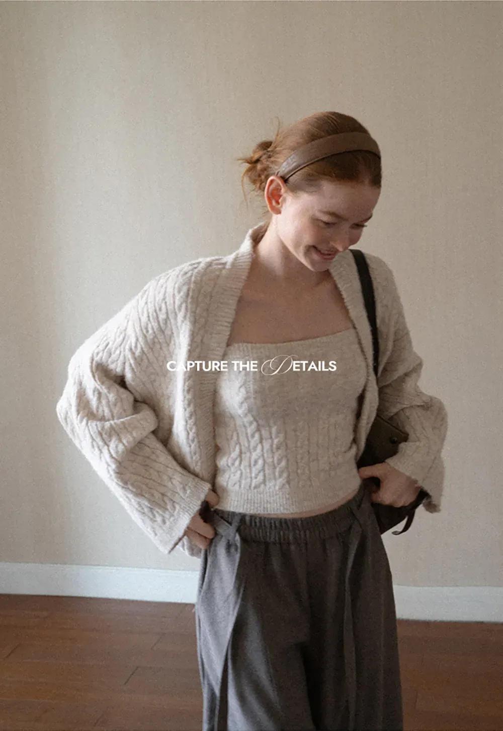 Cable Knit Oversized Cardigan Sweater