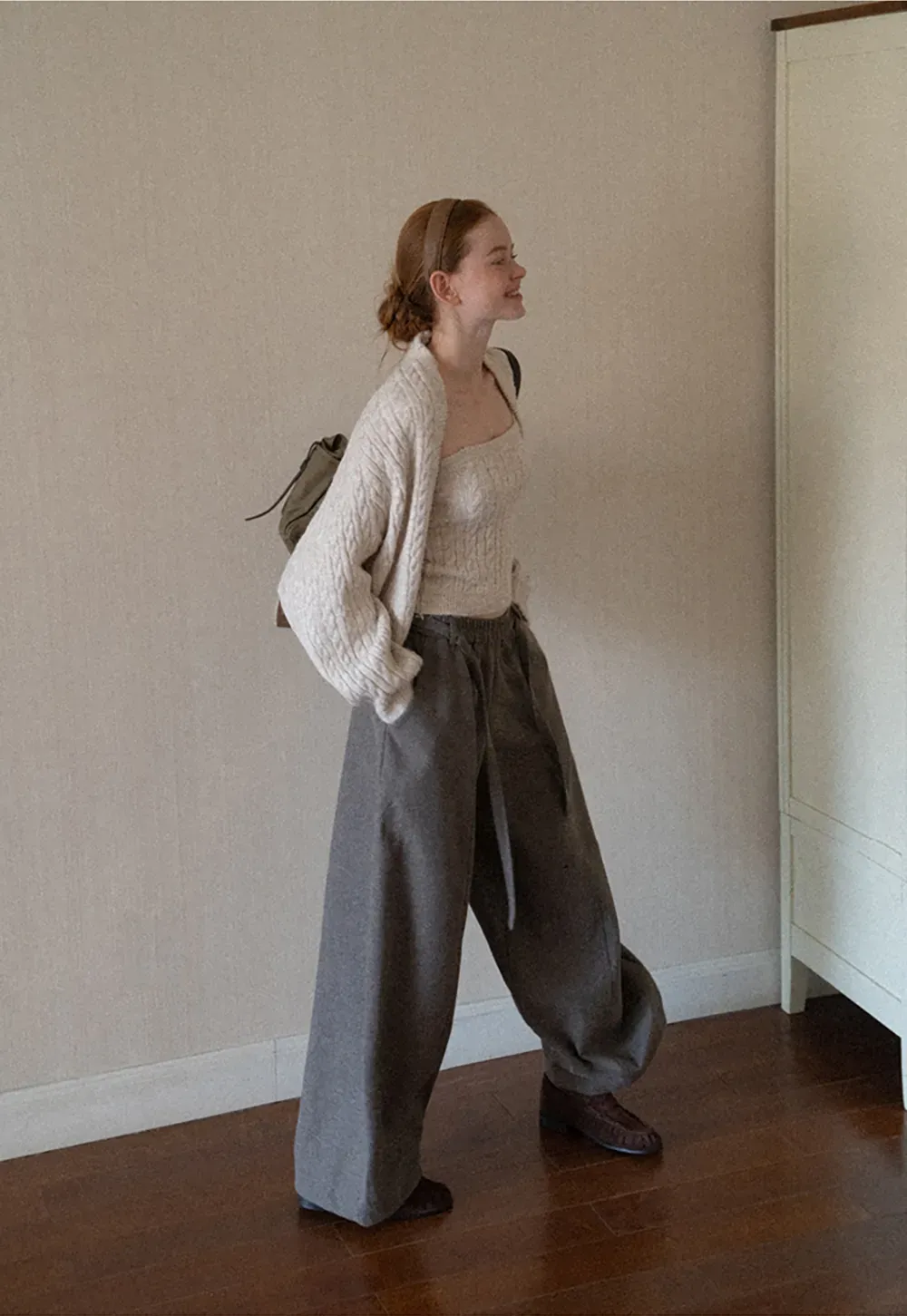 Cable Knit Oversized Cardigan Sweater