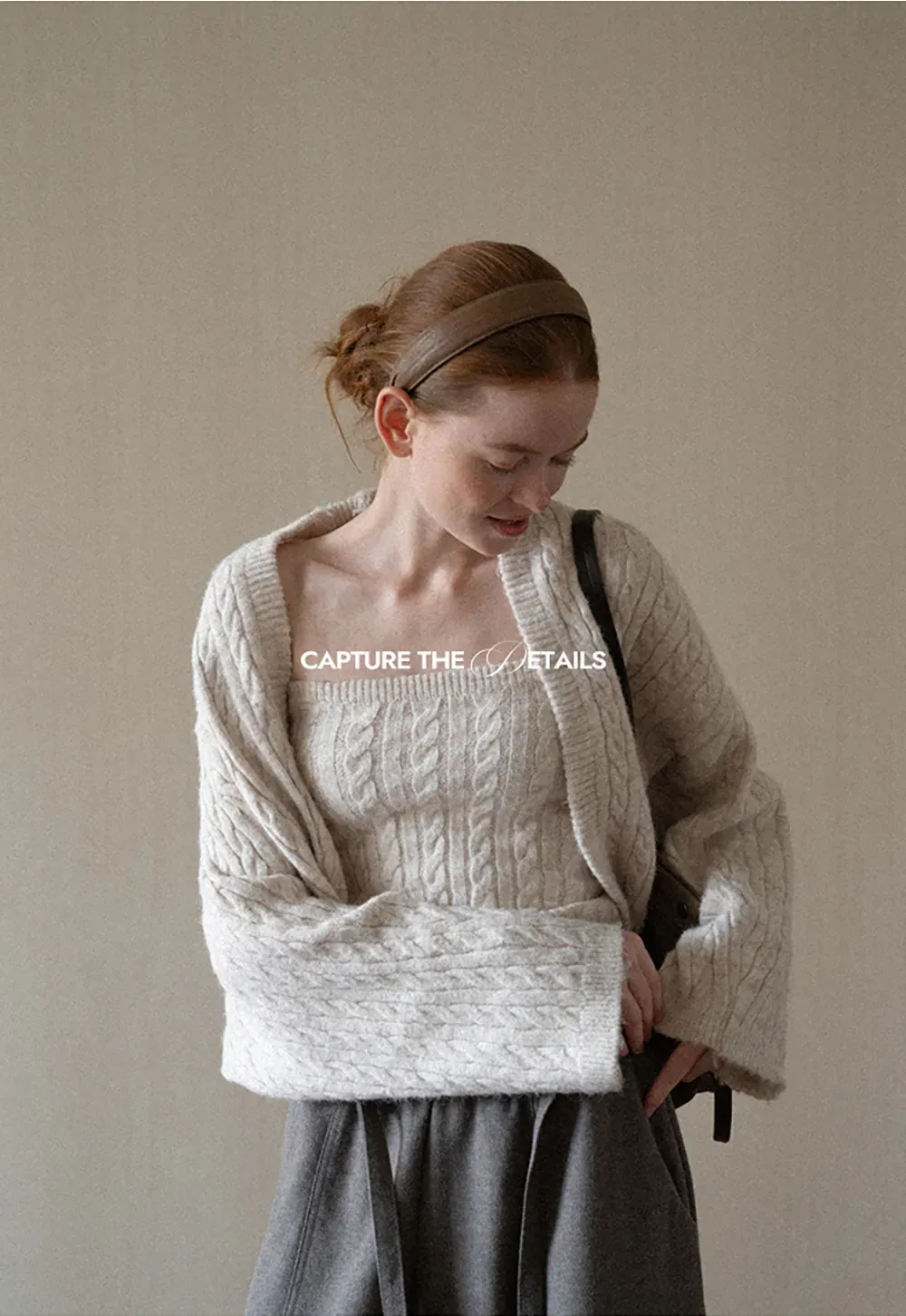 Cable Knit Oversized Cardigan Sweater