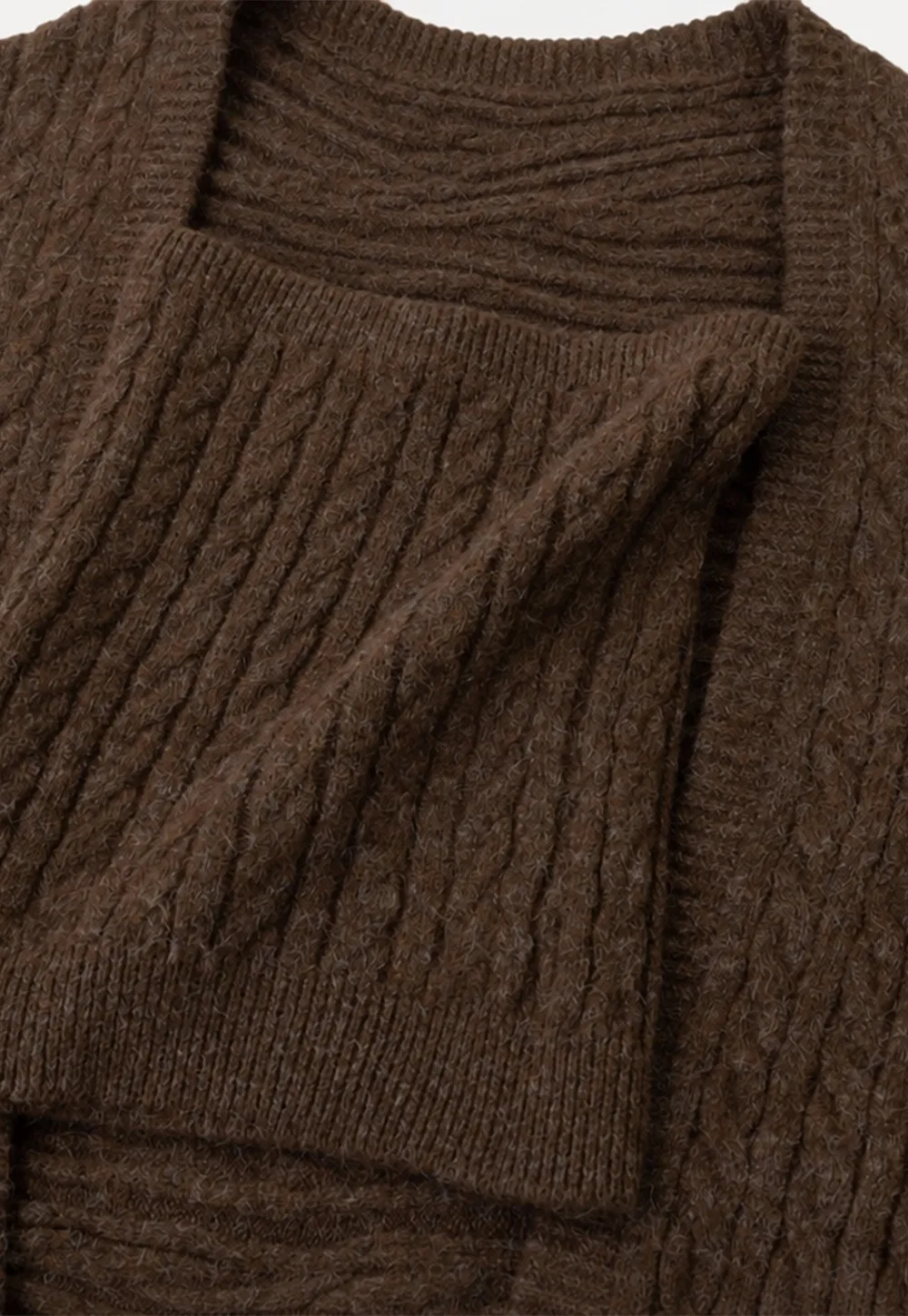 Cable Knit Oversized Cardigan Sweater