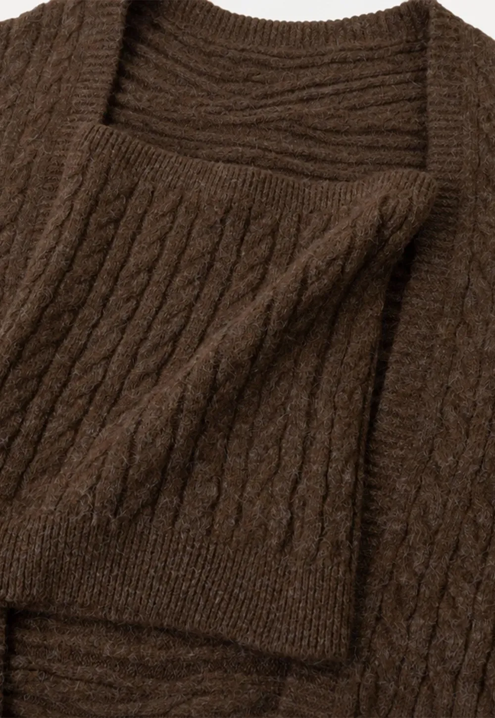 Cable Knit Oversized Cardigan Sweater