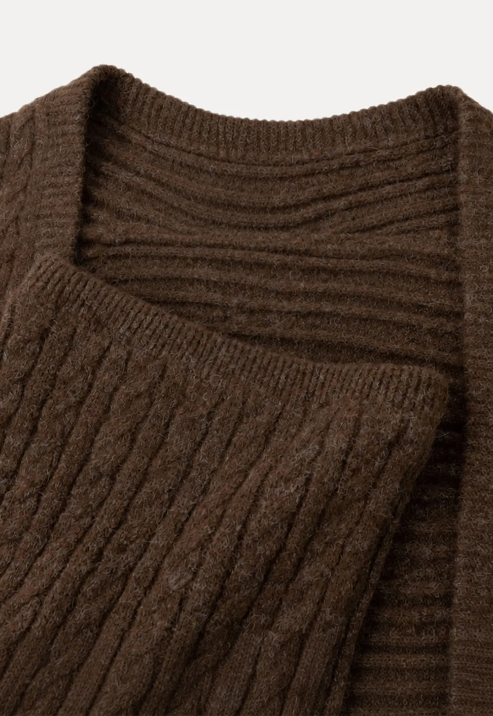 Cable Knit Oversized Cardigan Sweater