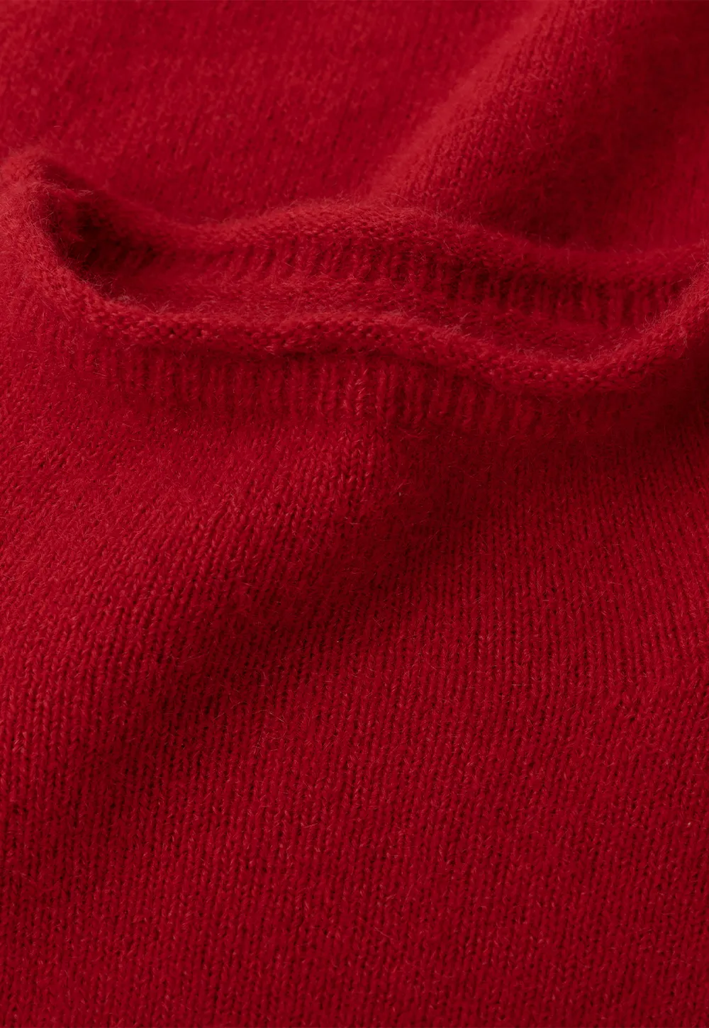 High Neck Ribbed Knit Sweater