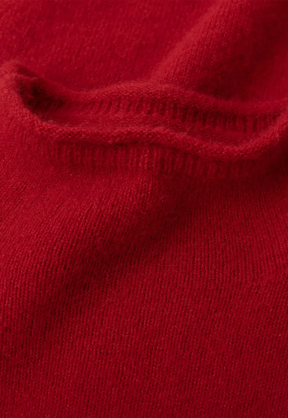 High Neck Ribbed Knit Sweater