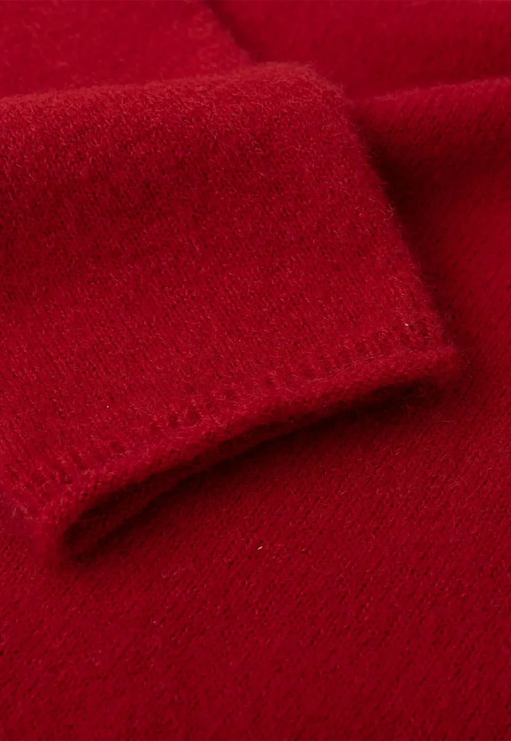 High Neck Ribbed Knit Sweater