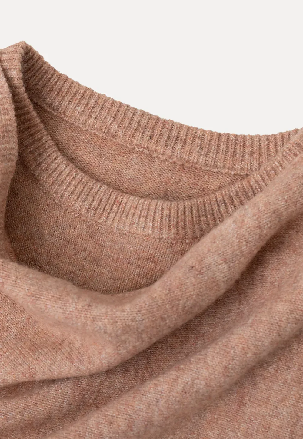 Asymmetrical Draped Cowl Neck Knit Sweater