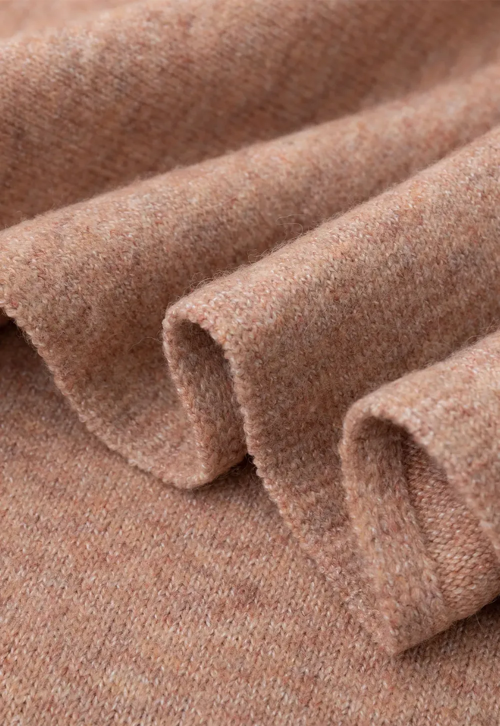 Asymmetrical Draped Cowl Neck Knit Sweater
