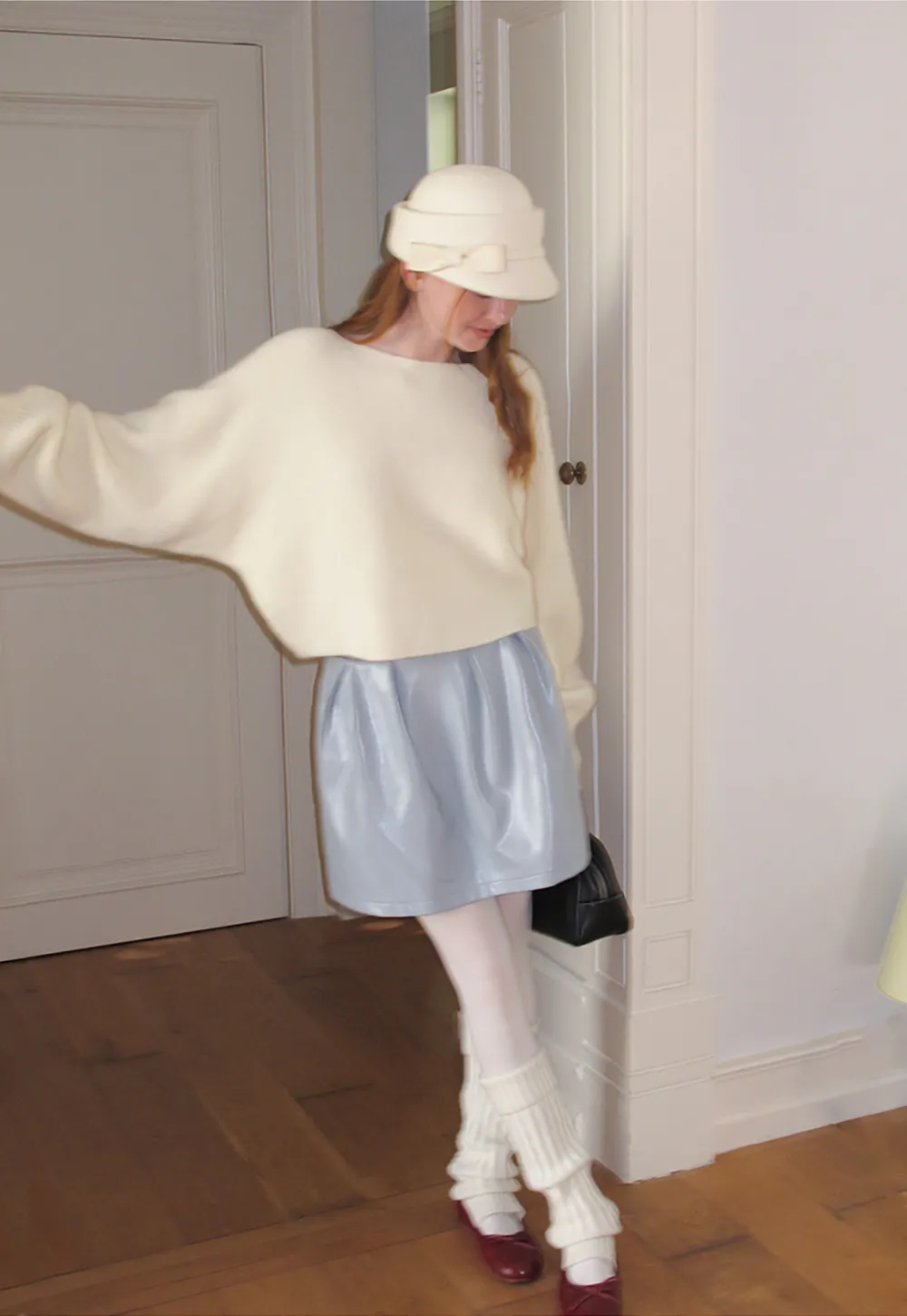 Oversized Drop Shoulder Knit Sweater