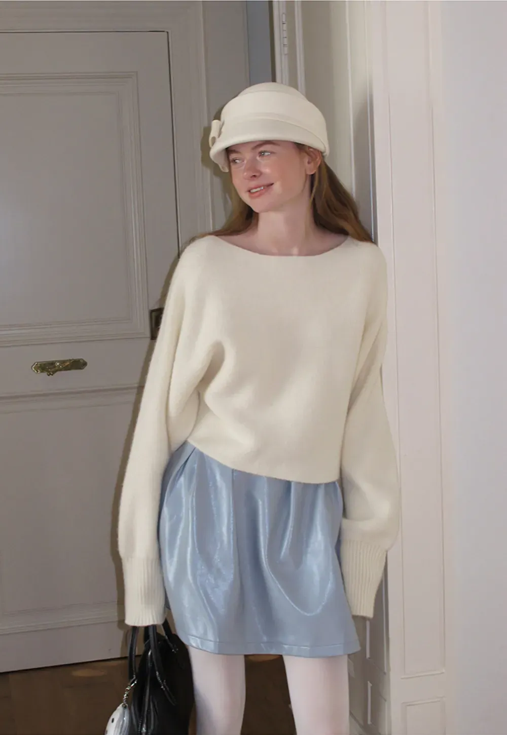 Oversized Drop Shoulder Knit Sweater