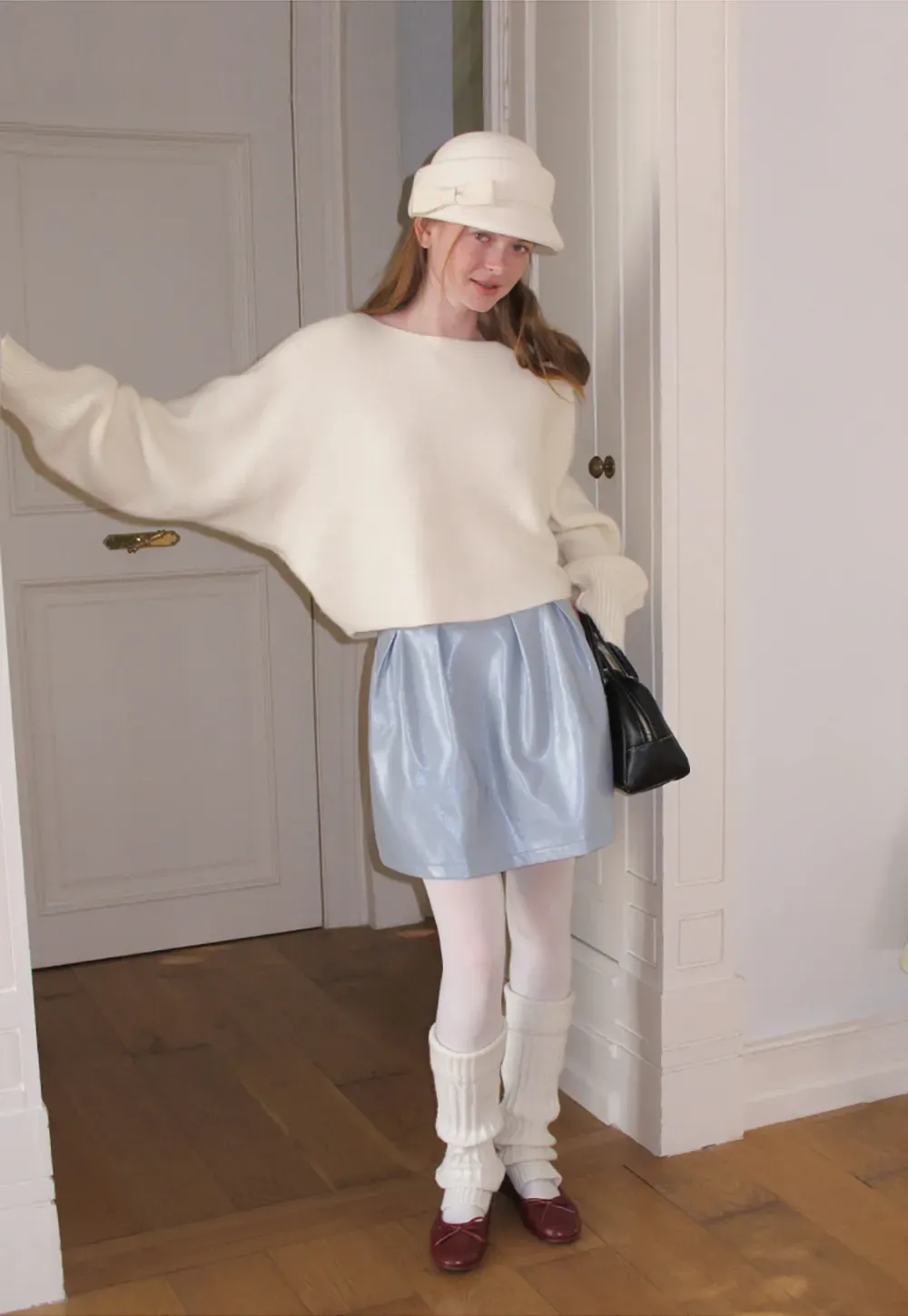 Oversized Drop Shoulder Knit Sweater