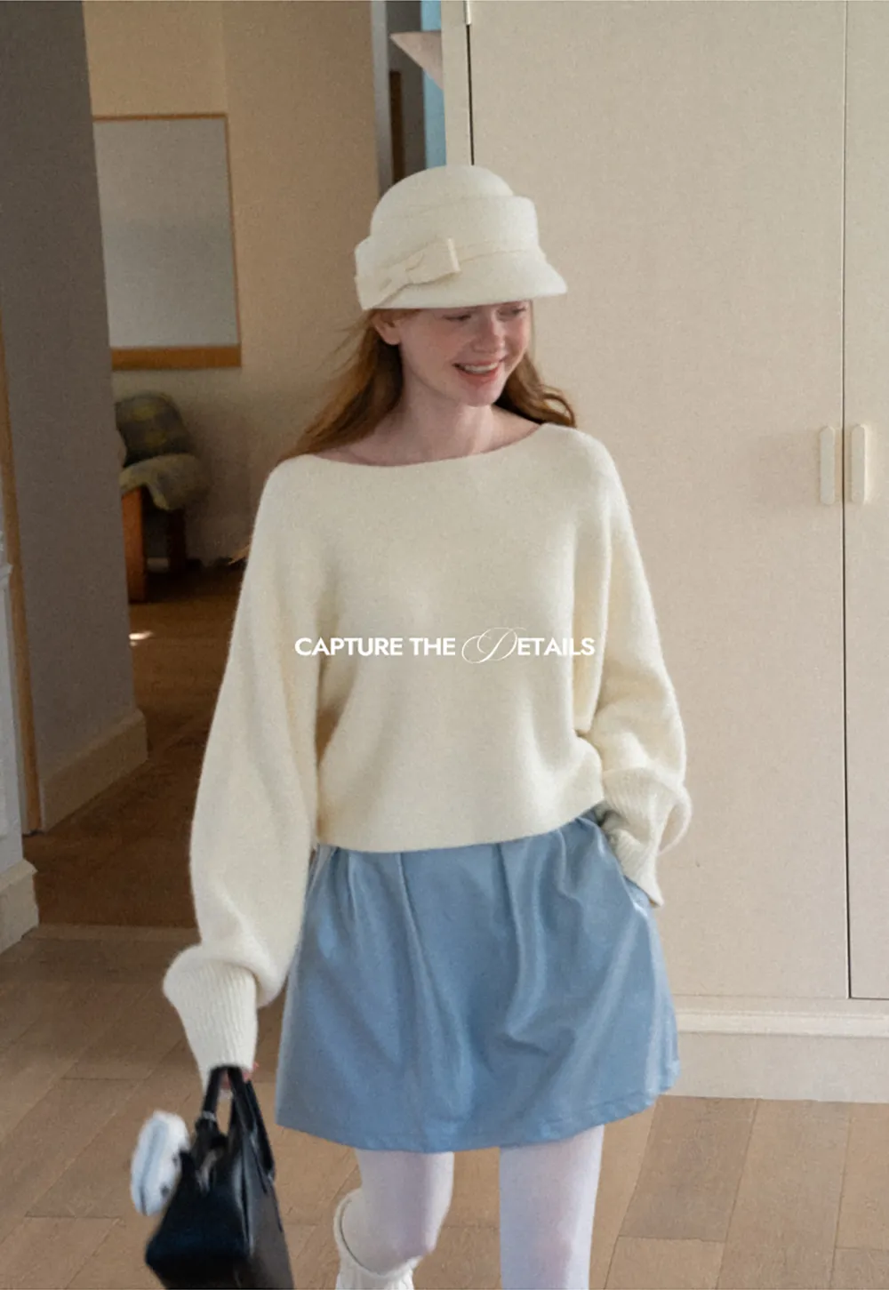 Oversized Drop Shoulder Knit Sweater