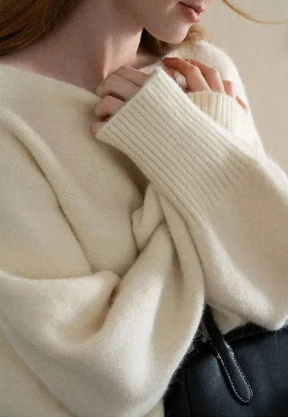 Oversized Drop Shoulder Knit Sweater
