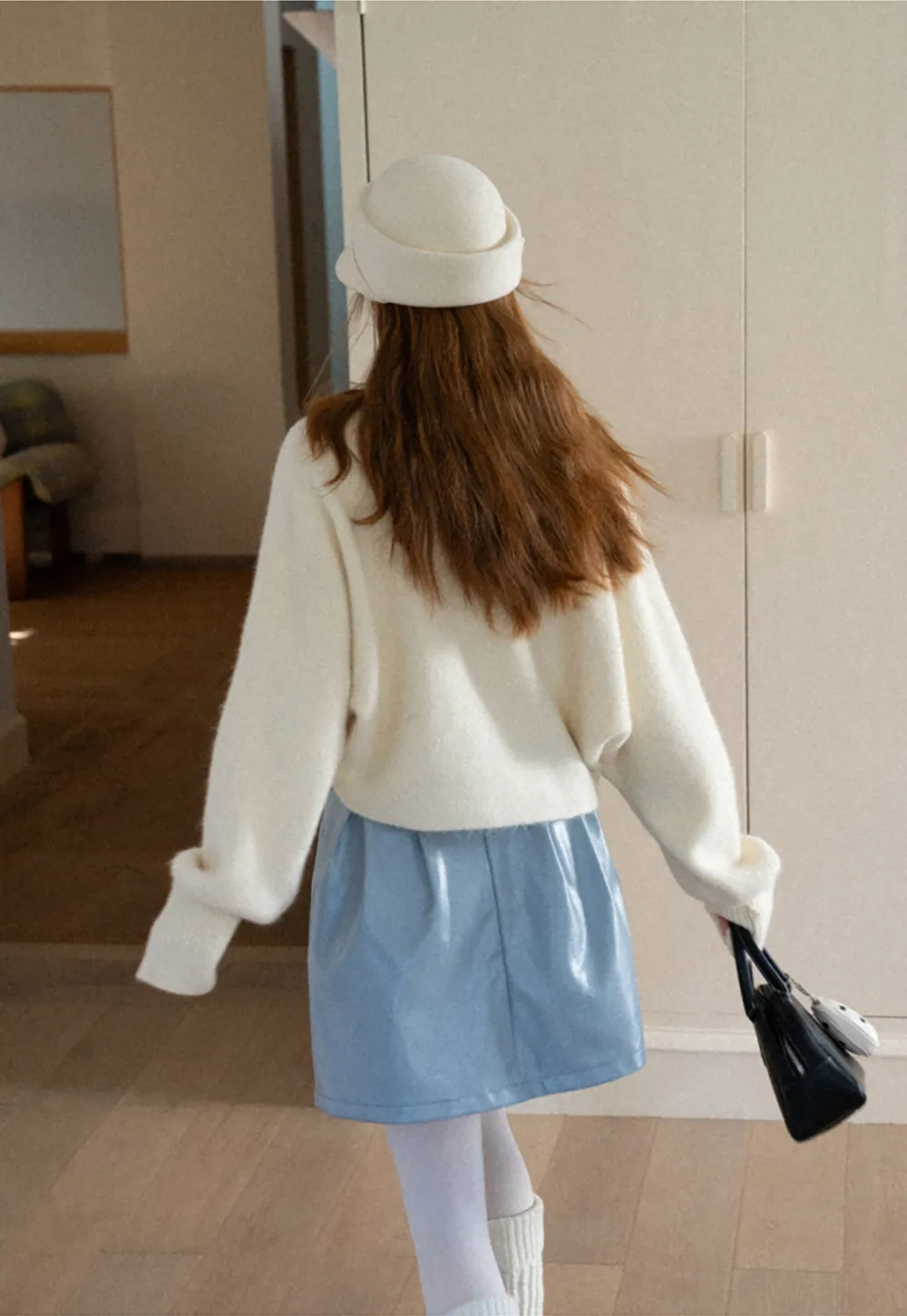 Oversized Drop Shoulder Knit Sweater