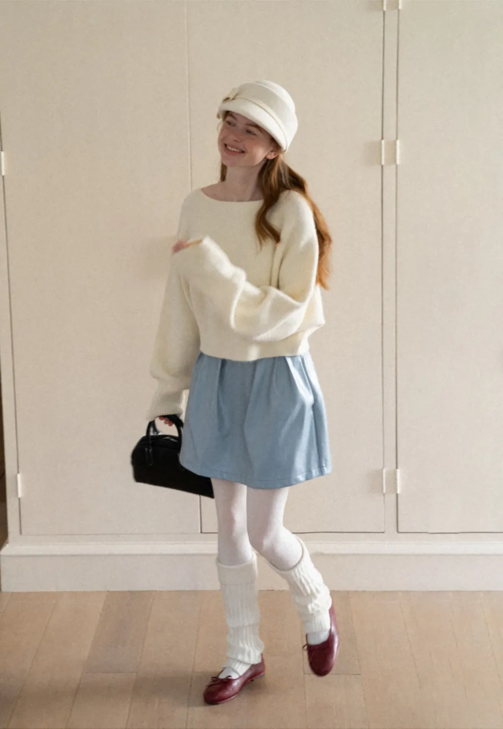 Oversized Drop Shoulder Knit Sweater