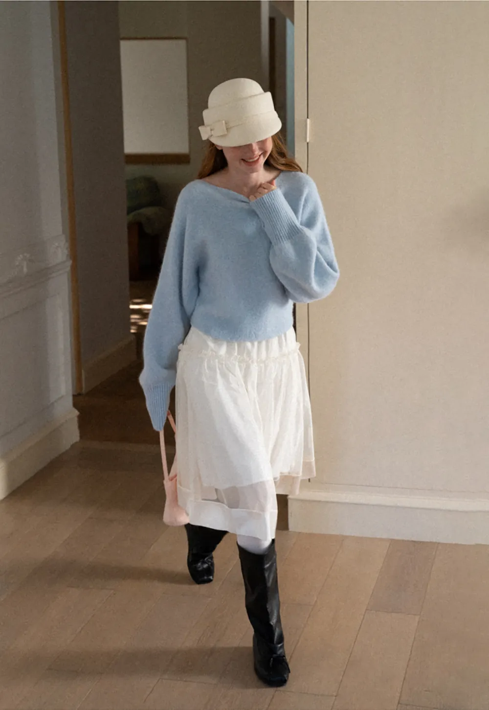 Oversized Drop Shoulder Knit Sweater