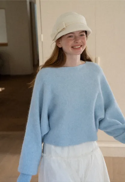 Oversized Drop Shoulder Knit Sweater