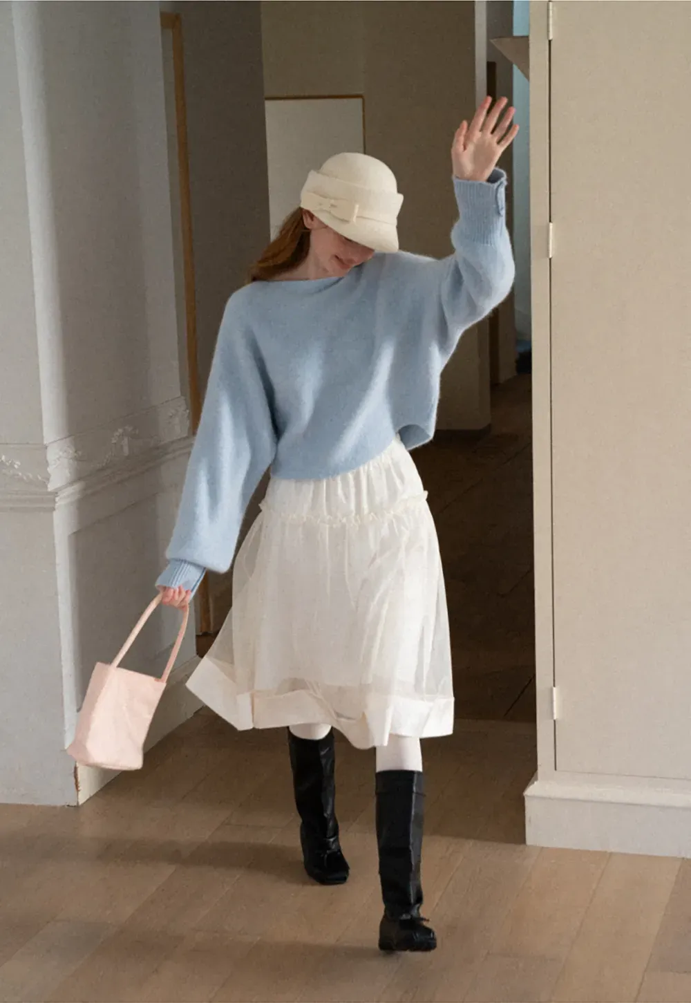 Oversized Drop Shoulder Knit Sweater
