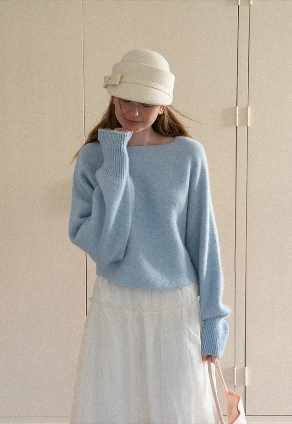 Oversized Drop Shoulder Knit Sweater