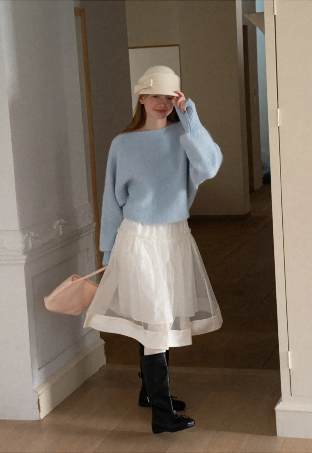 Oversized Drop Shoulder Knit Sweater