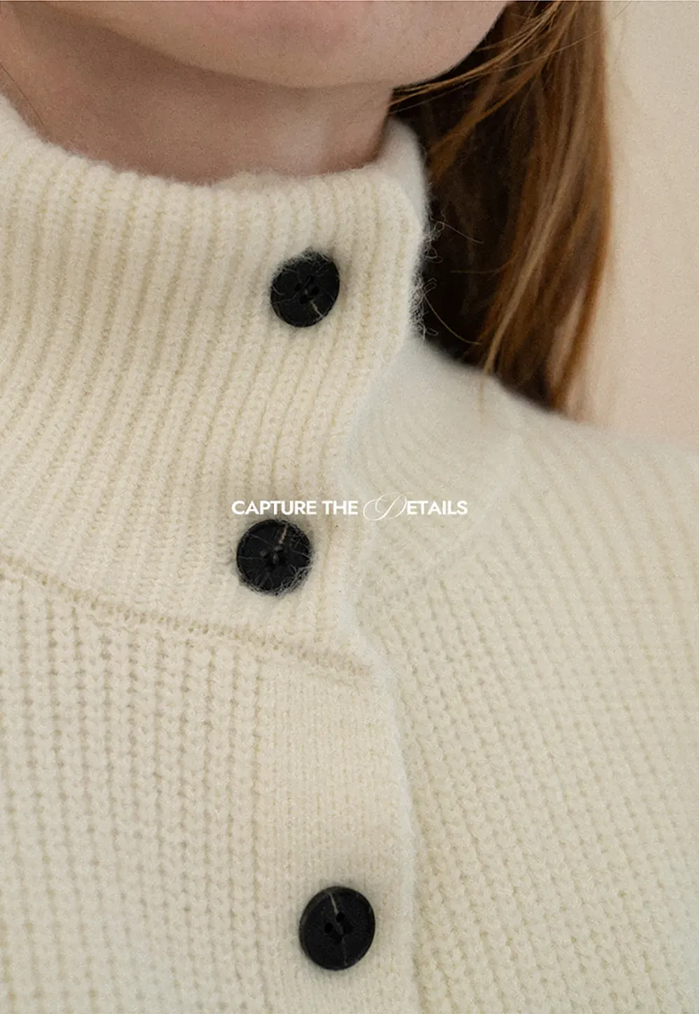 High Neck Ribbed Knit Cardigan with Button Front and Tie Waist