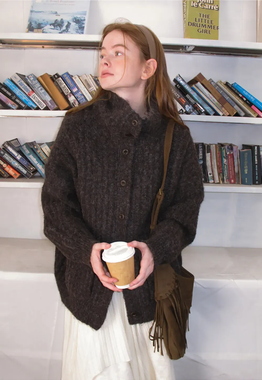 Oversized Ribbed Knit Cardigan Sweater