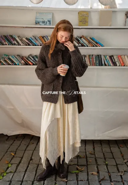 Oversized Ribbed Knit Cardigan Sweater