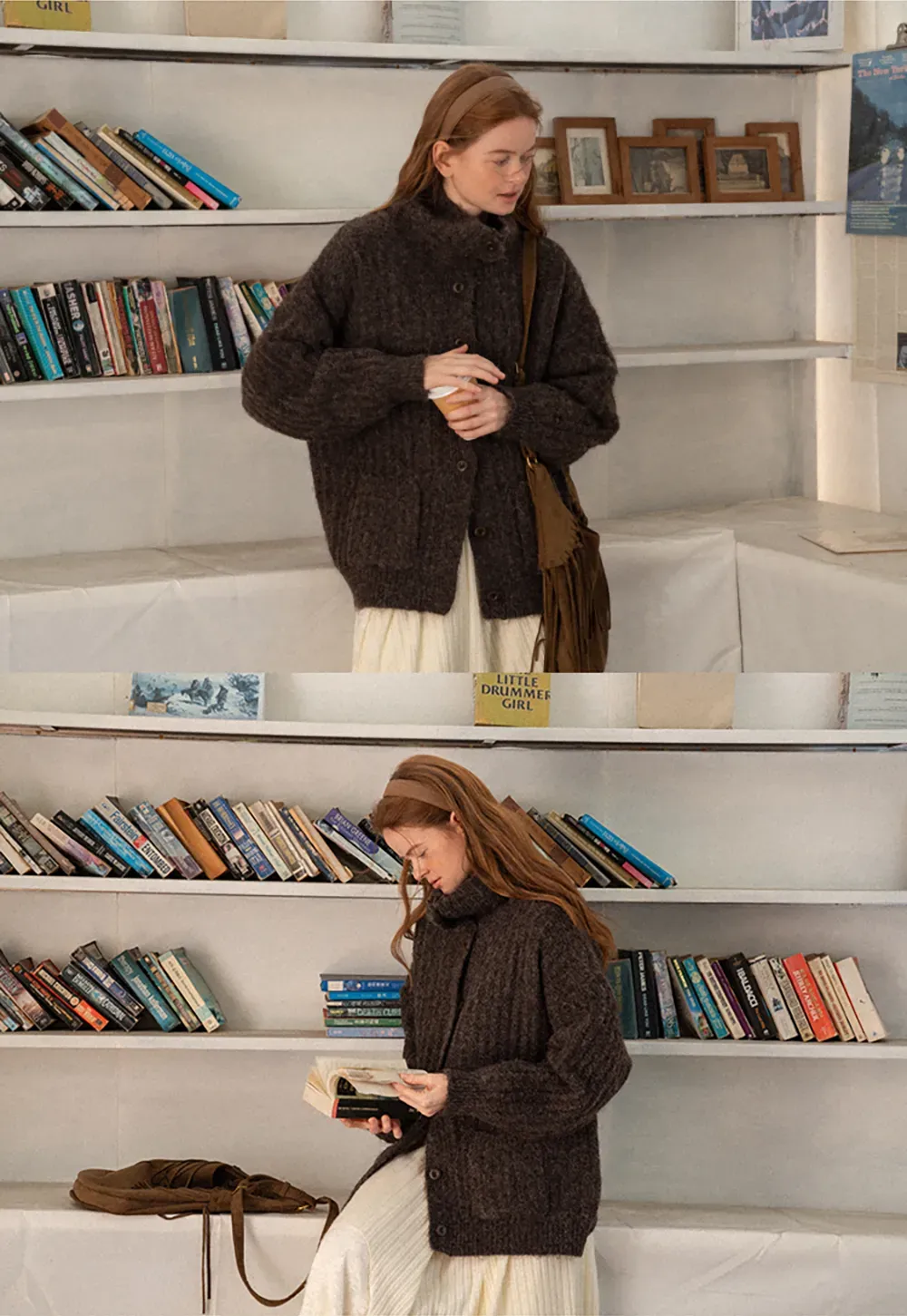 Oversized Ribbed Knit Cardigan Sweater