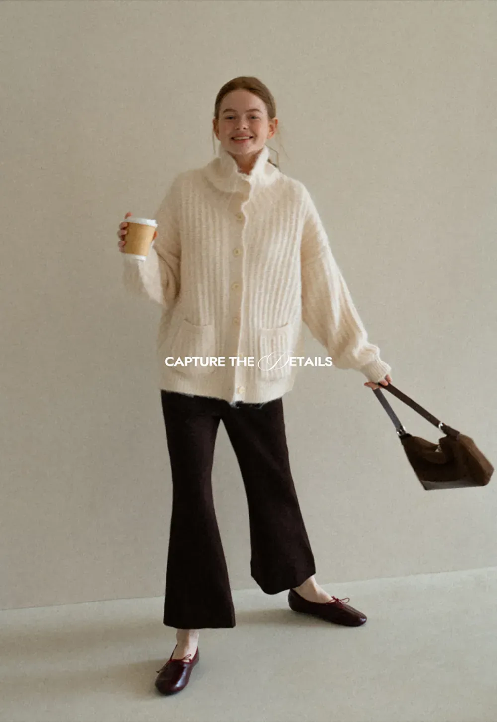 Oversized Ribbed Knit Cardigan Sweater