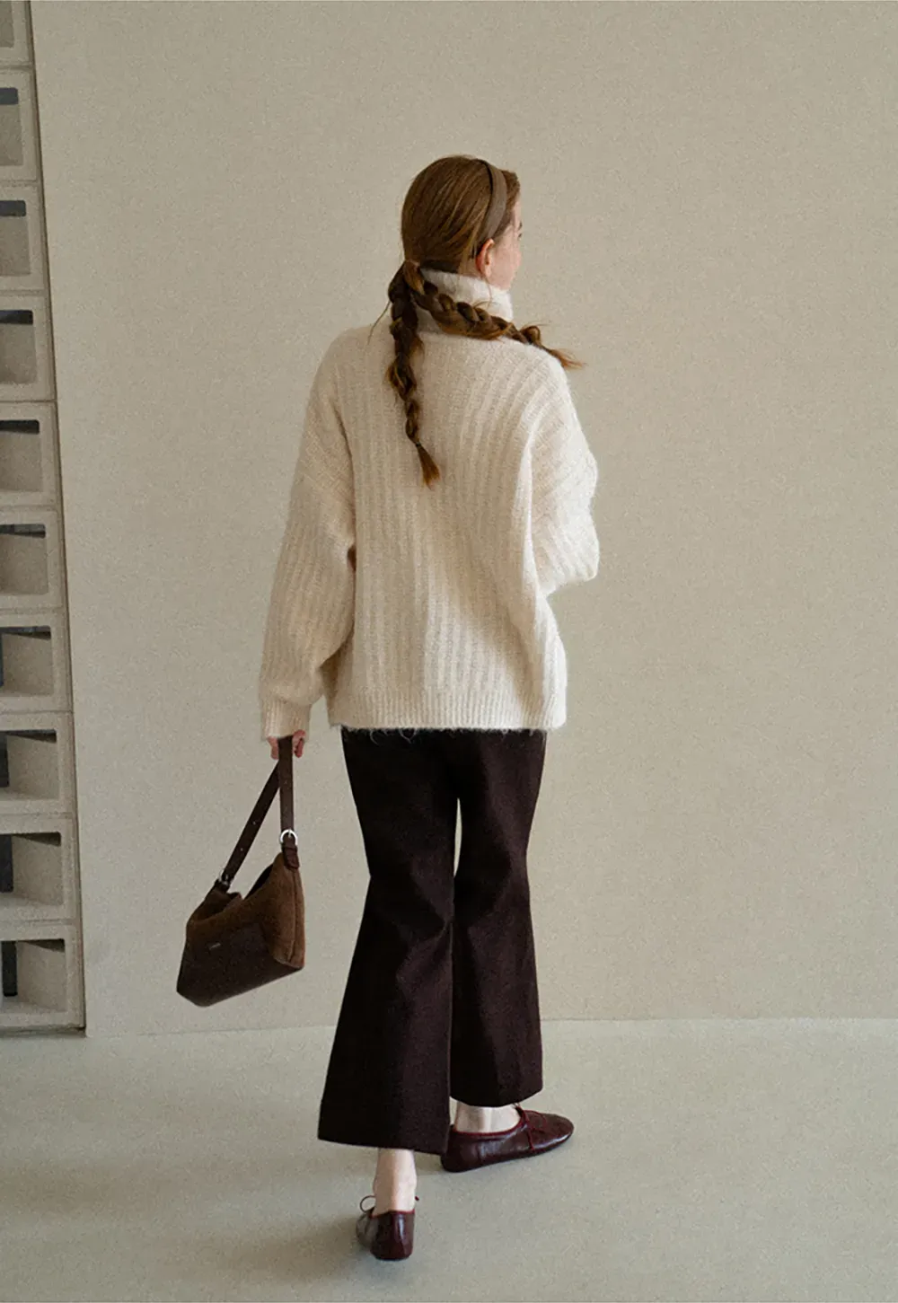 Oversized Ribbed Knit Cardigan Sweater
