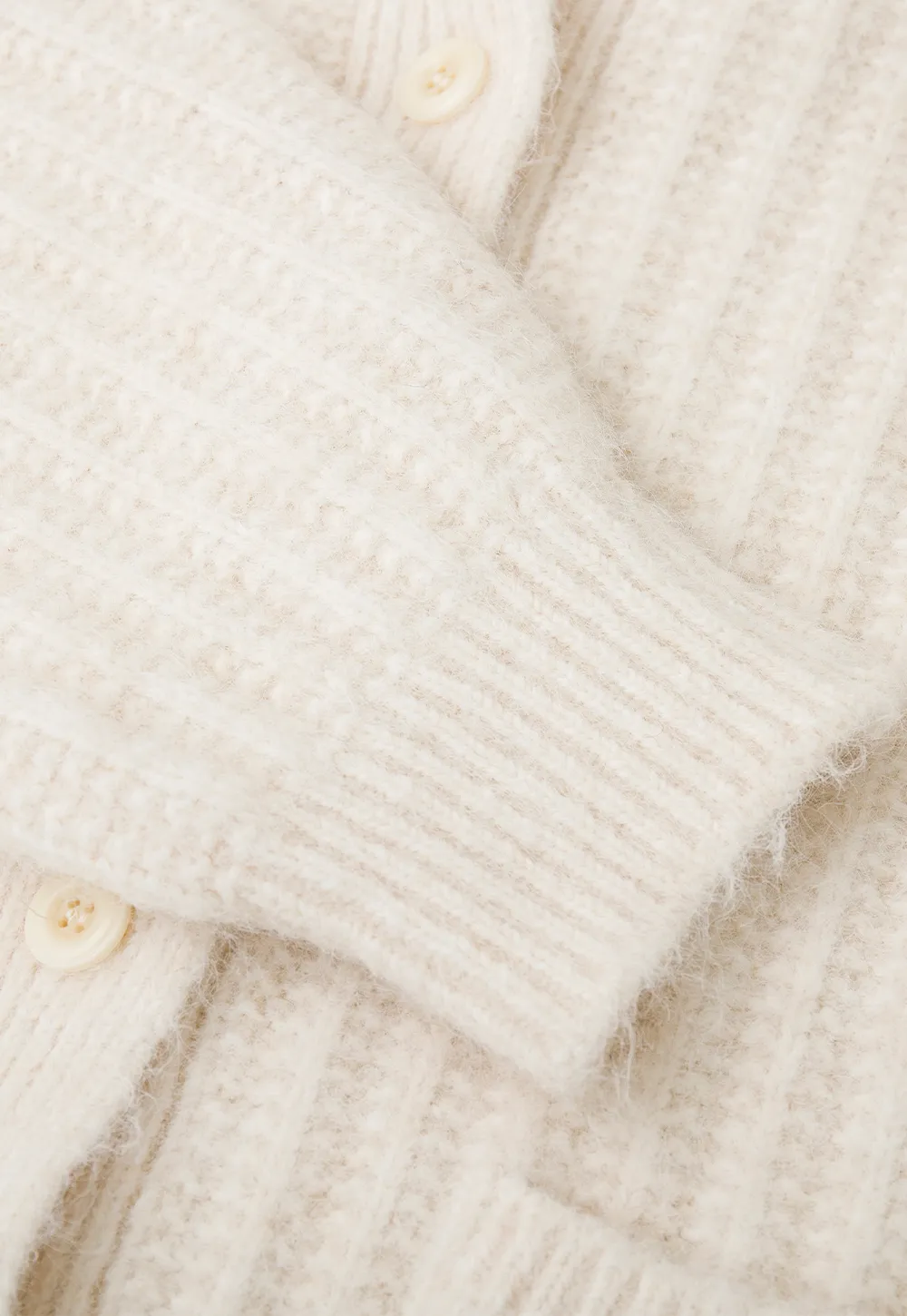 Oversized Ribbed Knit Cardigan Sweater