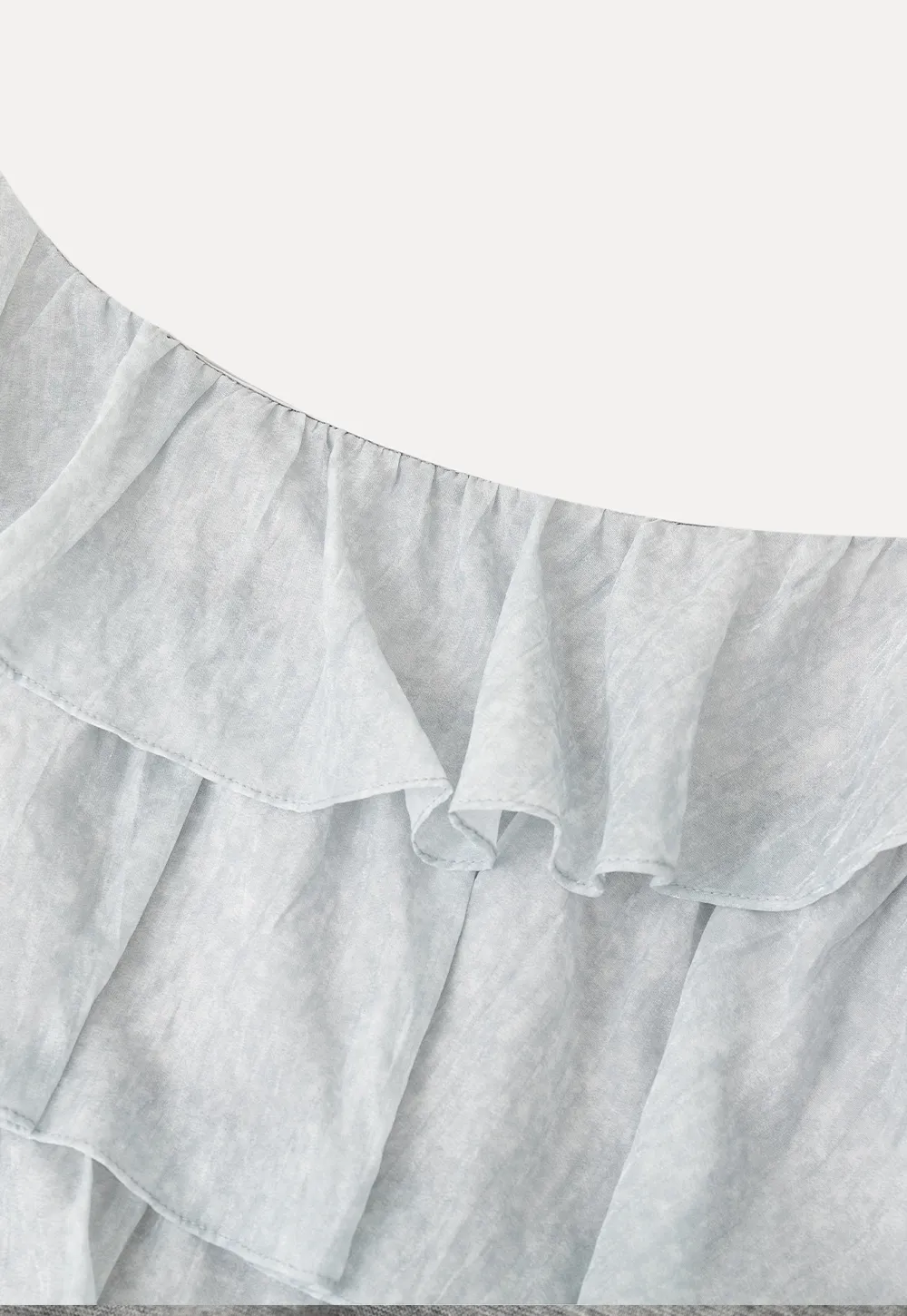 Asymmetrical Ruffle One Shoulder Tank Top