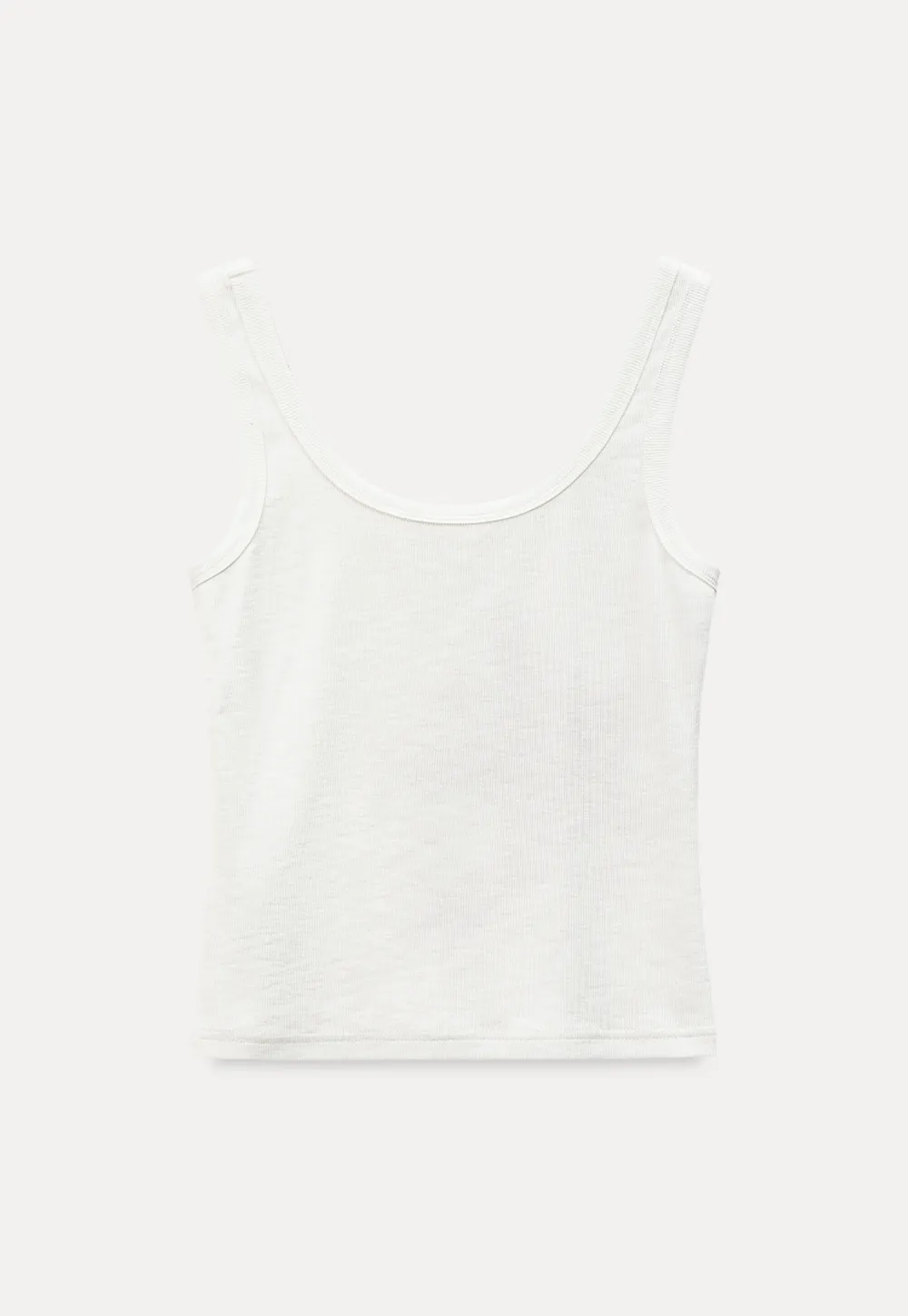 White tank top with starfish print design